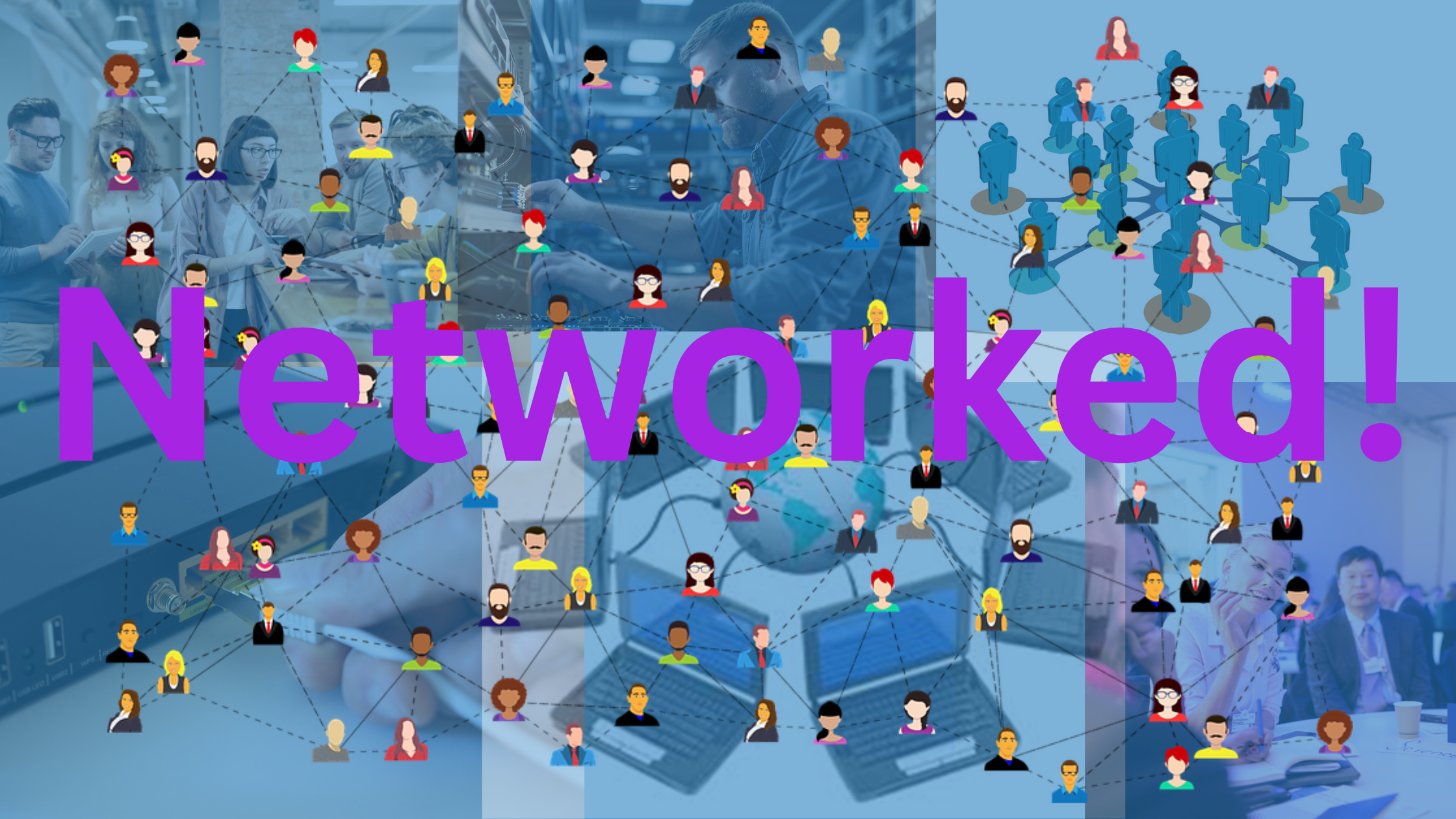 Networked on a networking background