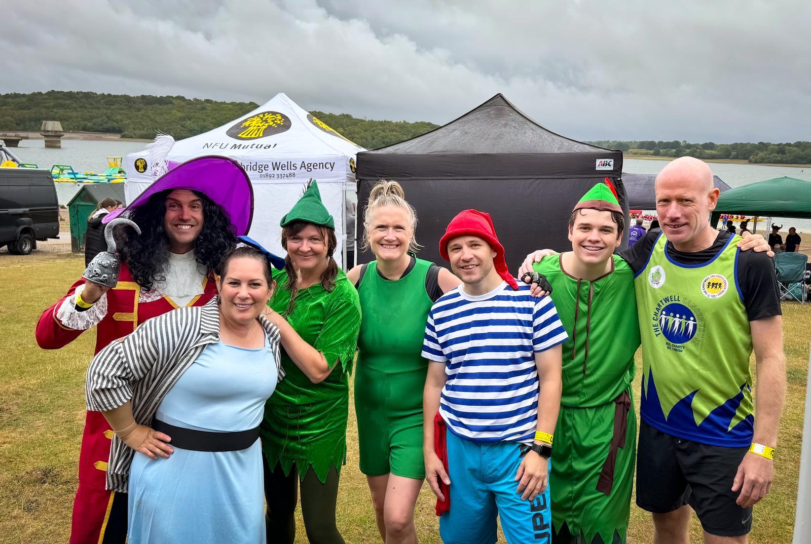 Dragon boat crew - the Panto Paddlers